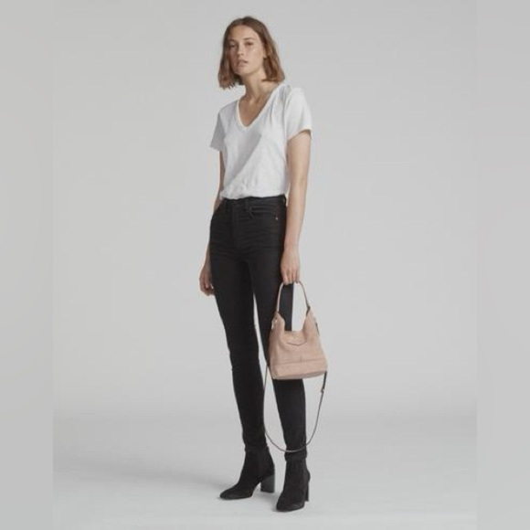 Rag & Bone- Camden Mini Shopper Nude Suede - Picture 5 of 9